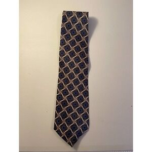 Siena Collezione Men's Silk Tie Blue & Brown
